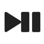 Video Play Pause SVG Icon